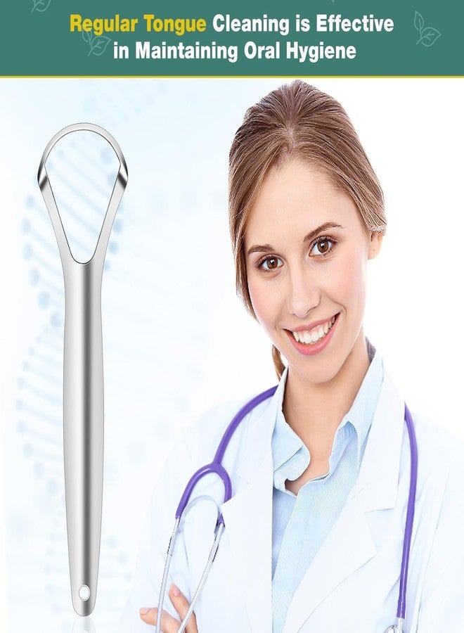 Rexez Stainless Steel Tongue Scraper (Pack of 2) | Metal Tongue Cleaner | Oral Hygiene Tongue Cleaner | Formula Tongue Scraper | Manual Tongue Cleaner for Fresh Breath & Oral Care - Image 5